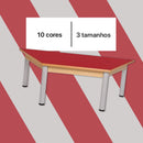 infografia mesa trapezoidal metal