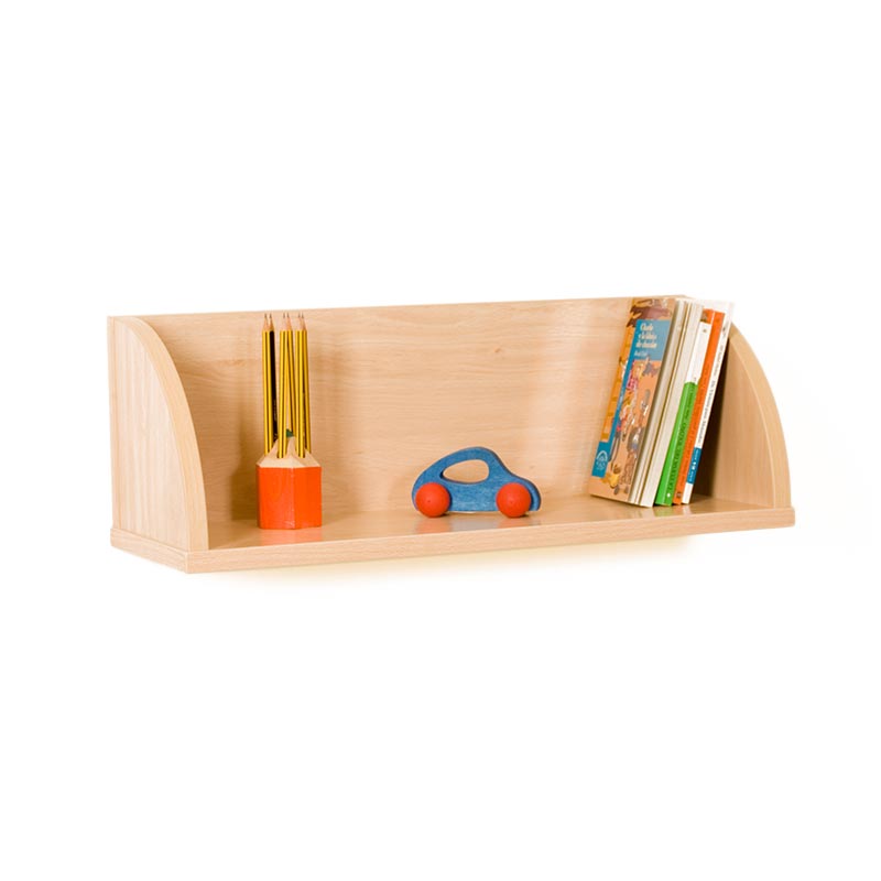 Estantería de pared NE Line con tapa lateral.
