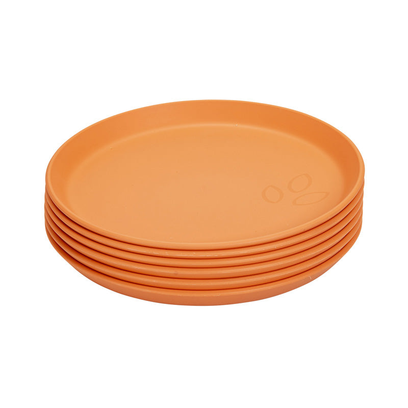 Juego de 6 platos de cafetería