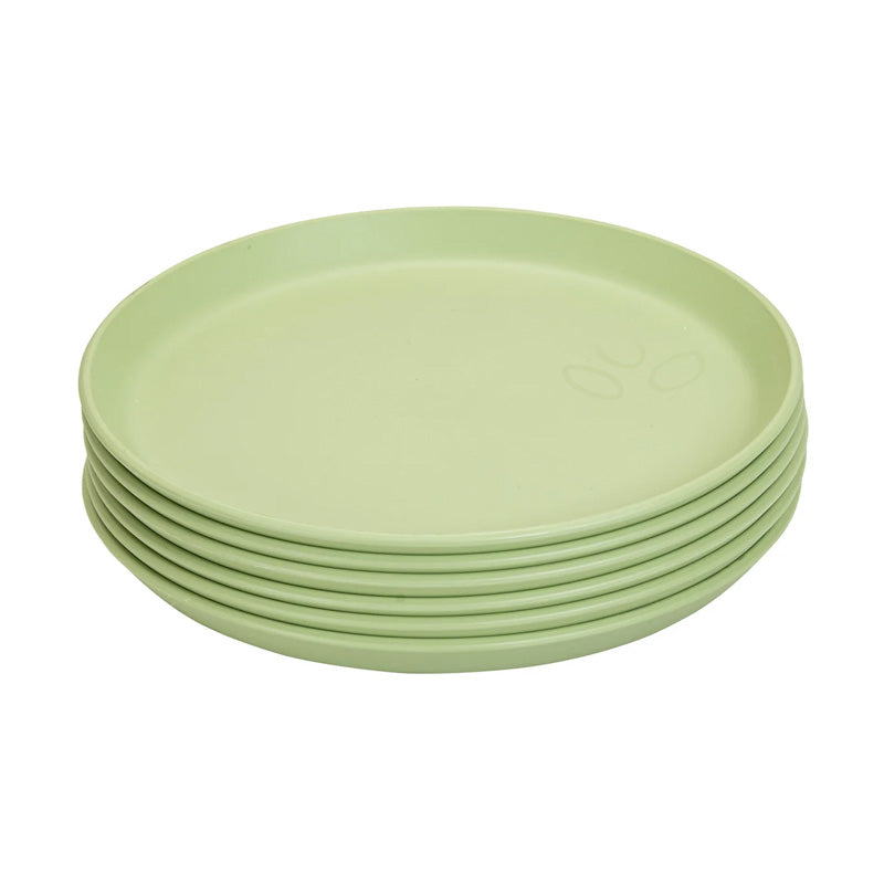 Juego de 6 platos de cafetería