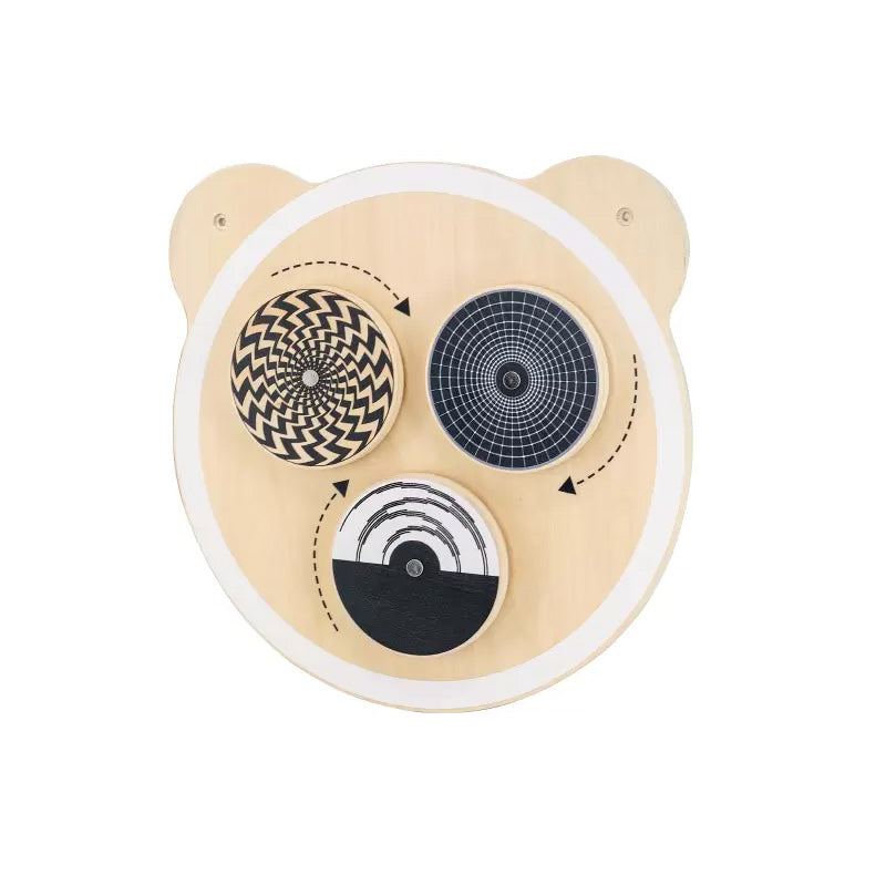 Quadro manipulável efeitos óticos urso