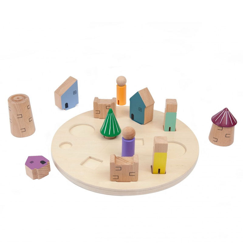 Rompecabezas 3D - pueblo