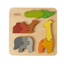 Quadro didático puzzle safari