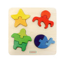 Quadro didático animais marinhos