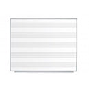 Quadro porcelana branca pautado p/ aulas de música Basic