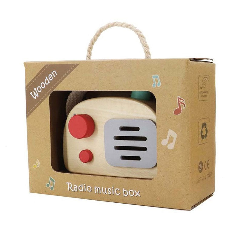 wooden children's radio