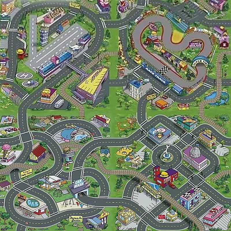 Alfombra de vinilo "city track"