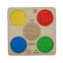 Quadro didático simulação tátil
