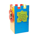 torre de castelo manipulável para crianças