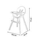 Cadeira de alimentação 2 em 1