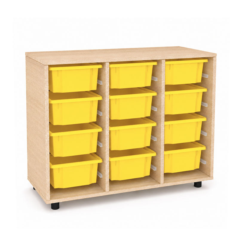 Living Cabinet size S open with 12 Double (Iguazu) boxes