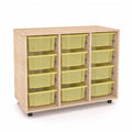 Living Cabinet size S open with 12 Double (Iguazu) boxes