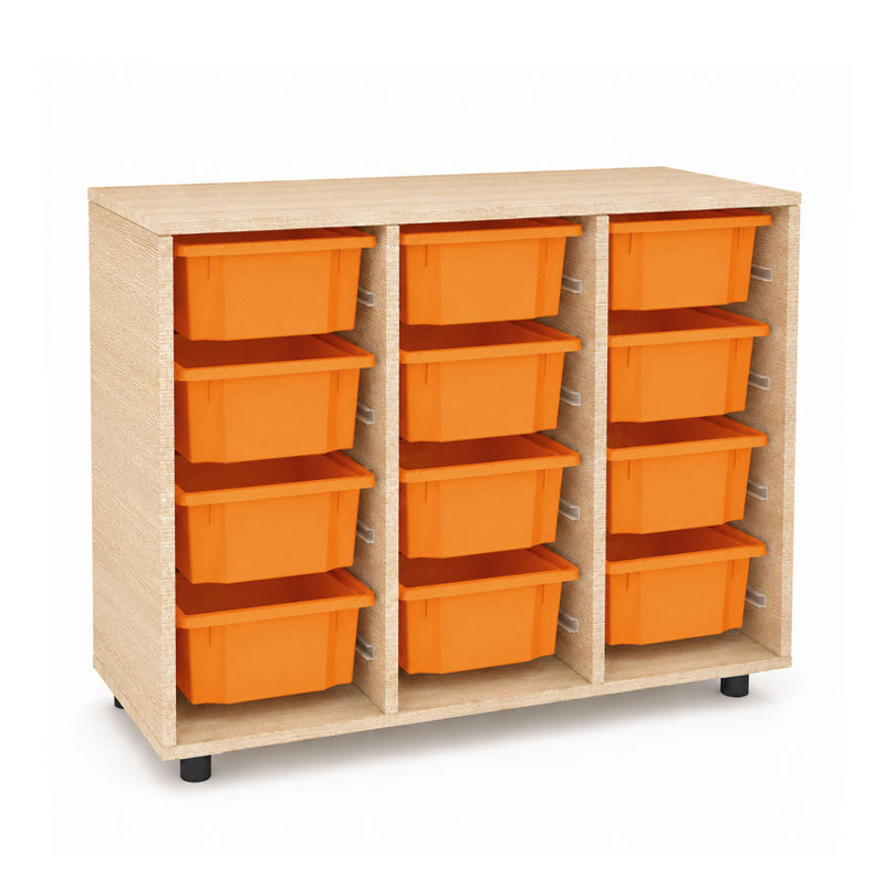 Living Cabinet size S open with 12 Double (Iguazu) boxes