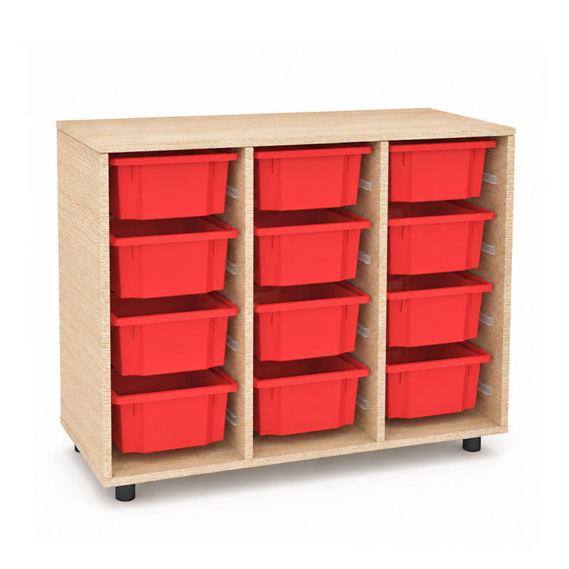 Living Cabinet size S open with 12 Double (Iguazu) boxes