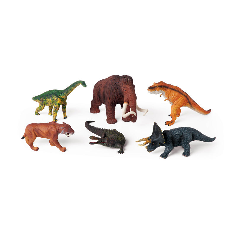 Conjunto de 6 animais pré-históricos - Sílaba