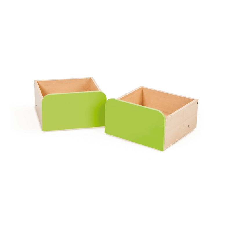 Wheeled book cases (pair)