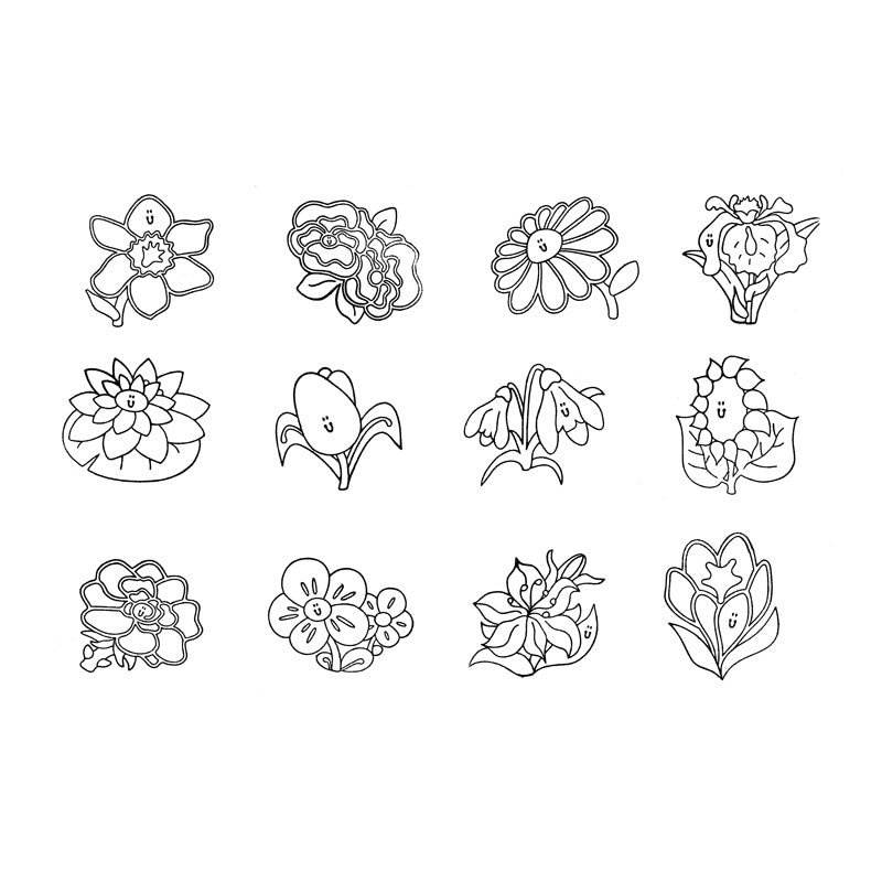 Carimbos flores
