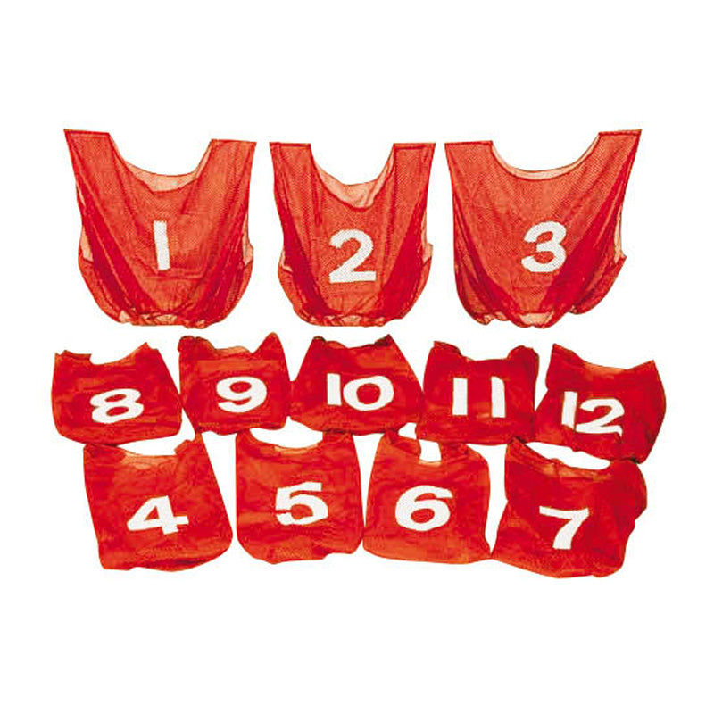Vests with numbers (set 12)