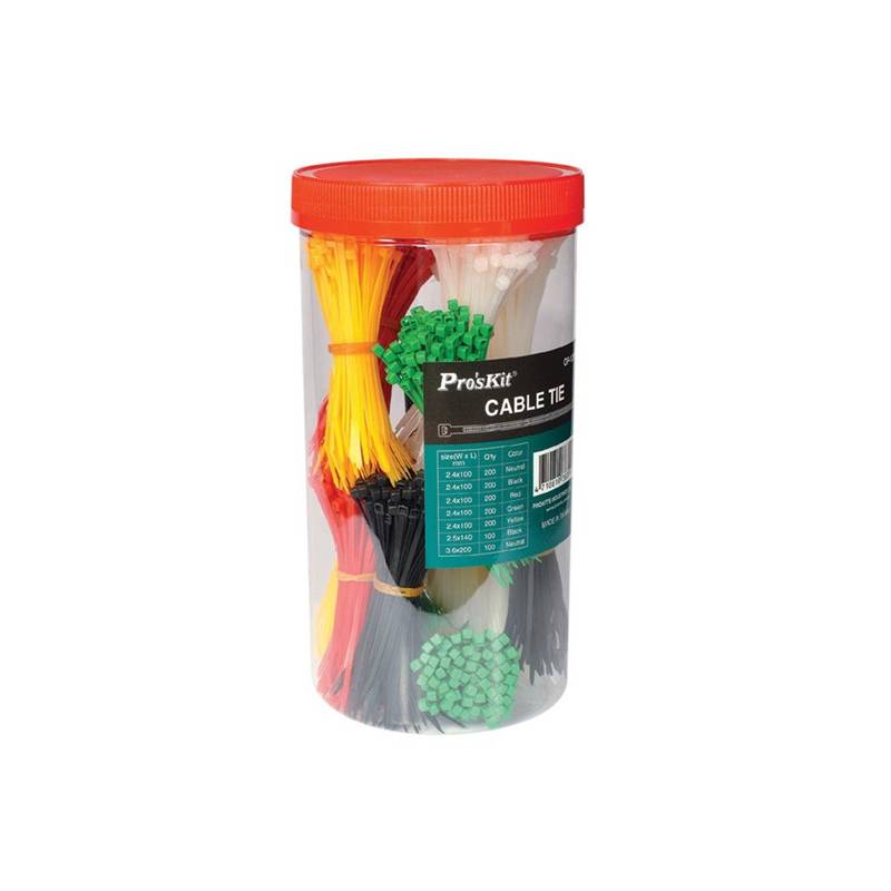 Juego de 1200 bridas de plástico para cables