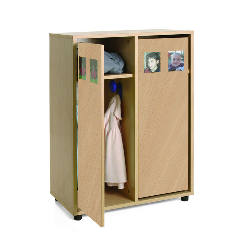 Closet Line NE 4-seater double locker with shelf and hanger