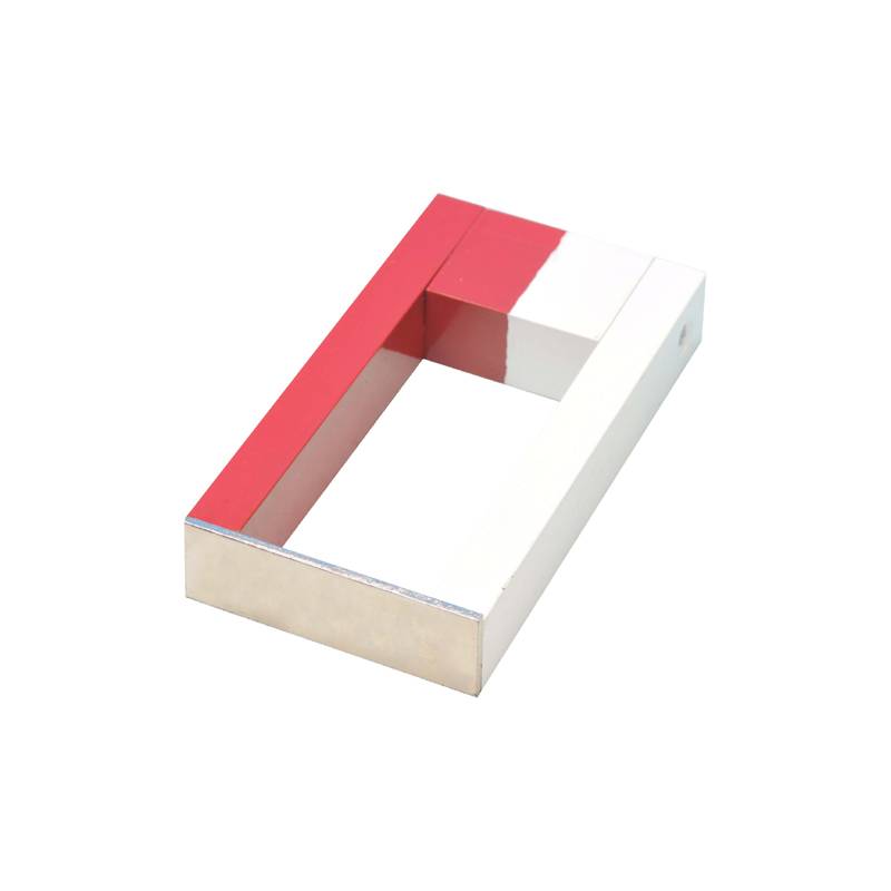 Imán en forma de U con bordes rectos, Al-Ni-Co - 150x25x15 mm
