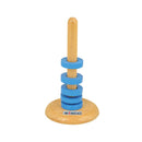 Ímanes flutuantes em anel com base em madeira