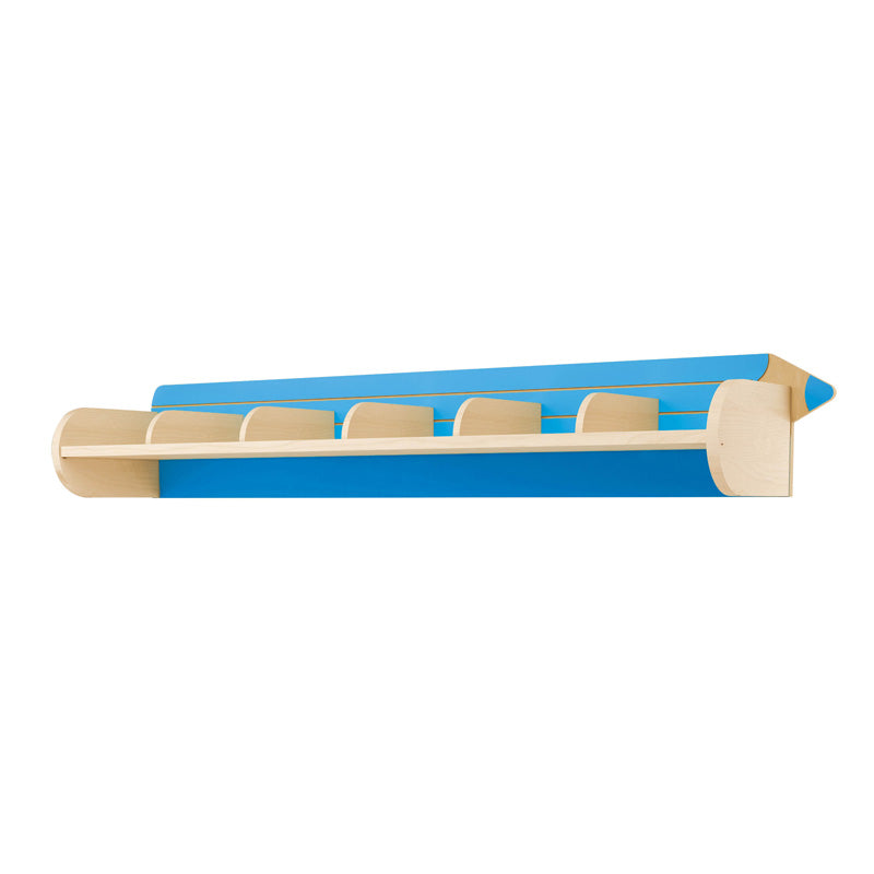 Estante con percha de 6 ranuras
