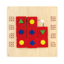 Quadro manipulável de parede labirinto de formas