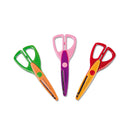 Tesouras de zig-zag coloridas