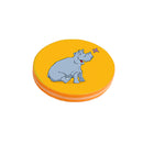 Almofada amarelo com animal impresso