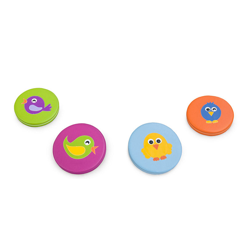 Juego de 4 cojines de pájaros