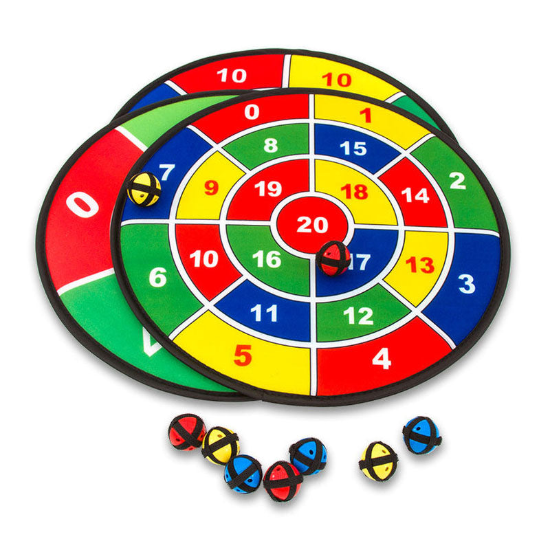 Set of 3 velcro targets with balls (45cm diameter targets with 9 balls)