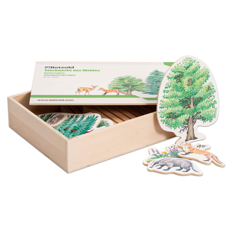 Jogo educativo - Os animais e a floresta (25 peças) - Sílaba