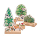 Jogo educativo - Os animais e a floresta (25 peças) - Sílaba