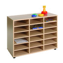 Armário Linha NE tamanho S aberto com 18 compartimentos