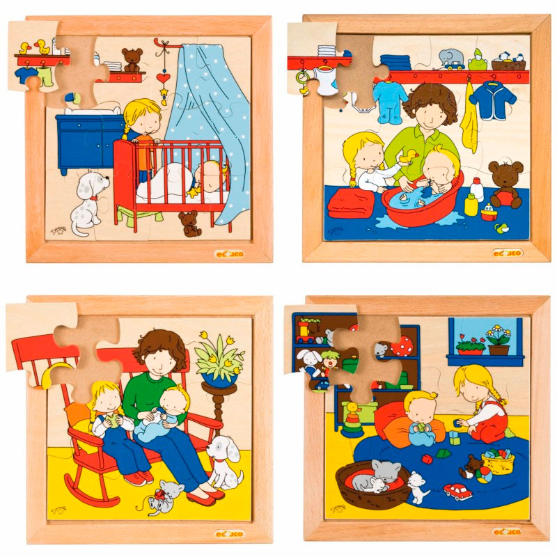 conjunto de 4 puzzles