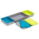 Bandeja em feltro com cores