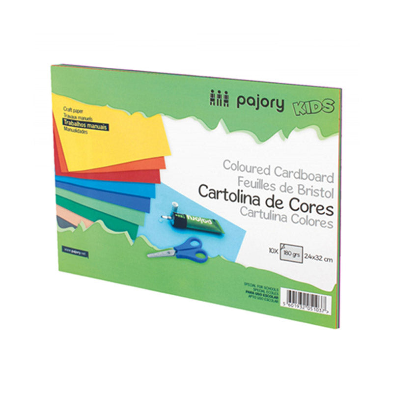 Bloco cartolinas A4 sortidas (10 folhas)