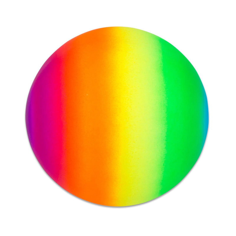 Bola arcoiris de 23cm de diámetro y 110g de peso.