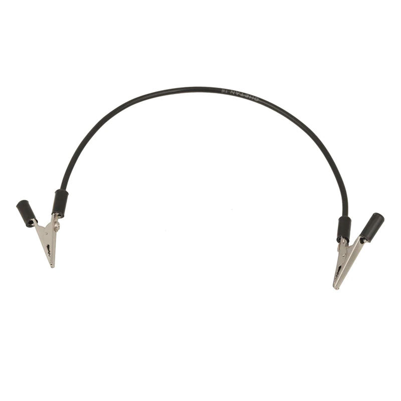 Cables de conexión con pinza de cocodrilo negra de 4 mm a 500 mm