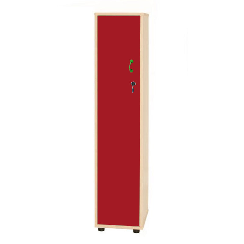 Armário Linha NE cacifo alto com 1 porta, fechadura e porta cabides - Sílaba