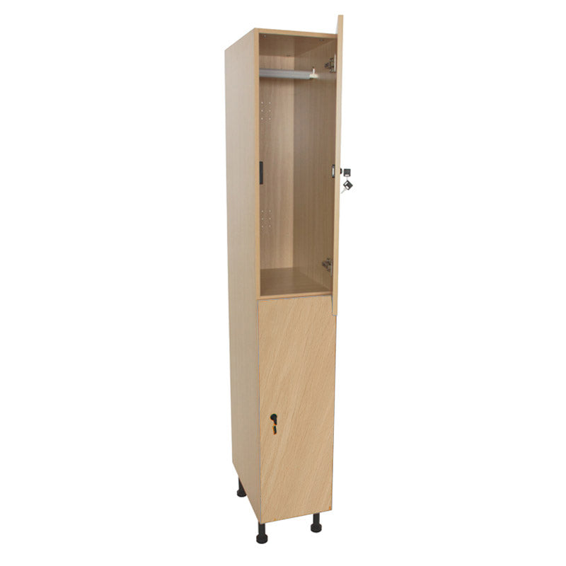 Armário Linha NE cacifo alto com 2 portas, fechadura e porta cabides - Sílaba