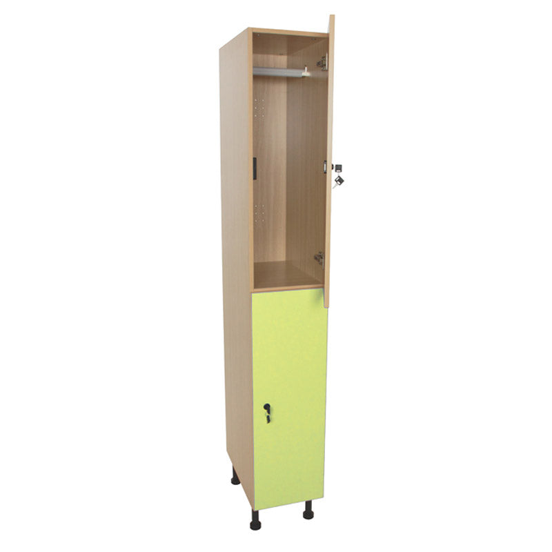 Armário Linha NE cacifo alto com 2 portas, fechadura e porta cabides - Sílaba