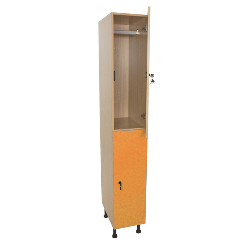 Armário Linha NE cacifo alto com 2 portas, fechadura e porta cabides - Sílaba