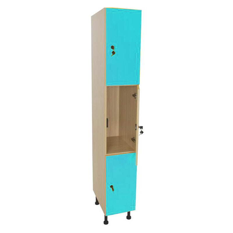 NE Line wardrobe high locker with 3 doors, lock and hanger door