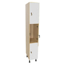 Armário Linha NE cacifo alto com 3 portas, fechadura e porta cabides