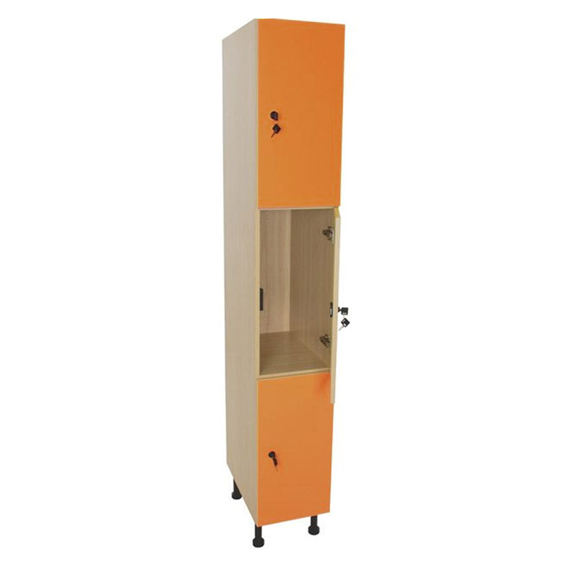 NE Line wardrobe high locker with 3 doors, lock and hanger door