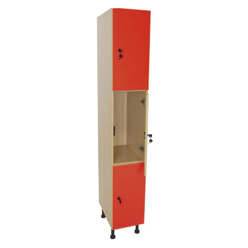 NE Line wardrobe high locker with 3 doors, lock and hanger door