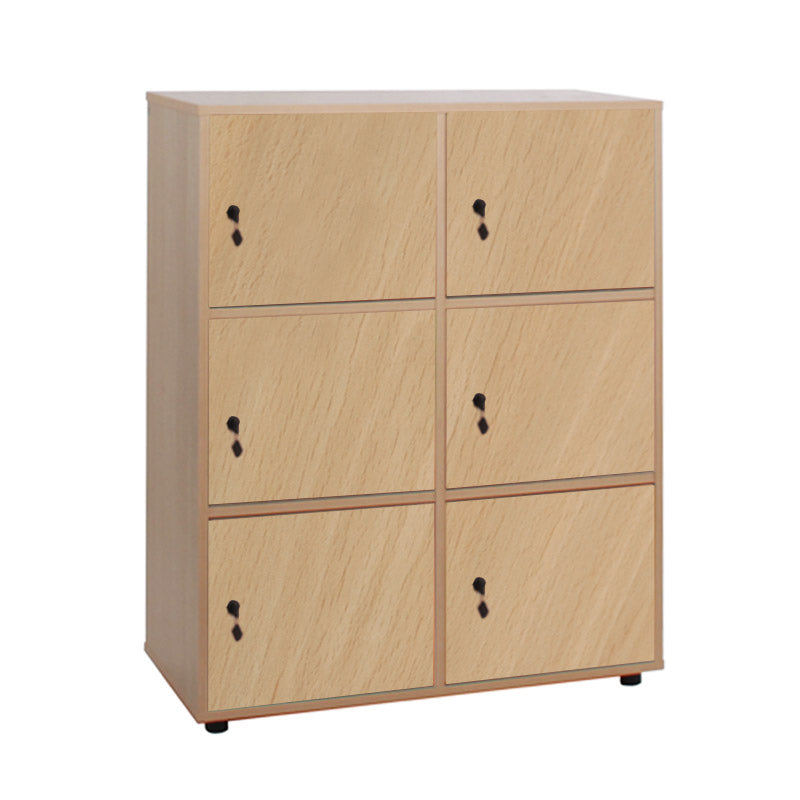 Cabinet Line NE locker with 6 doors and lock