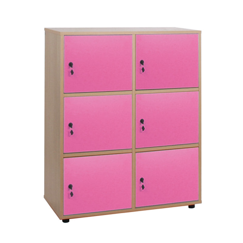 Cabinet Line NE locker with 6 doors and lock